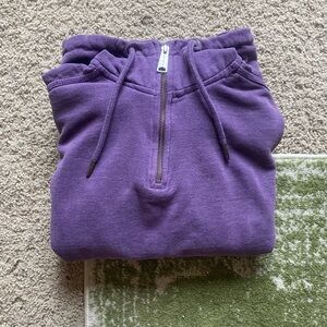 Carhartt Purple 1/4 Zip Hoodie